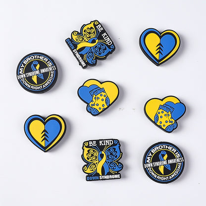 Heart shaped, cartoon butterfly silicone focal beads