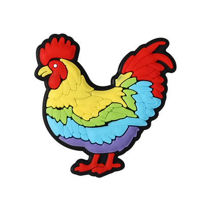 Cute colorful animal silicone focal bead