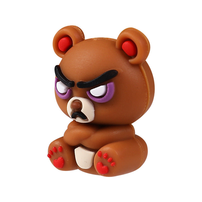 Cute animal 3D Silicone Beads