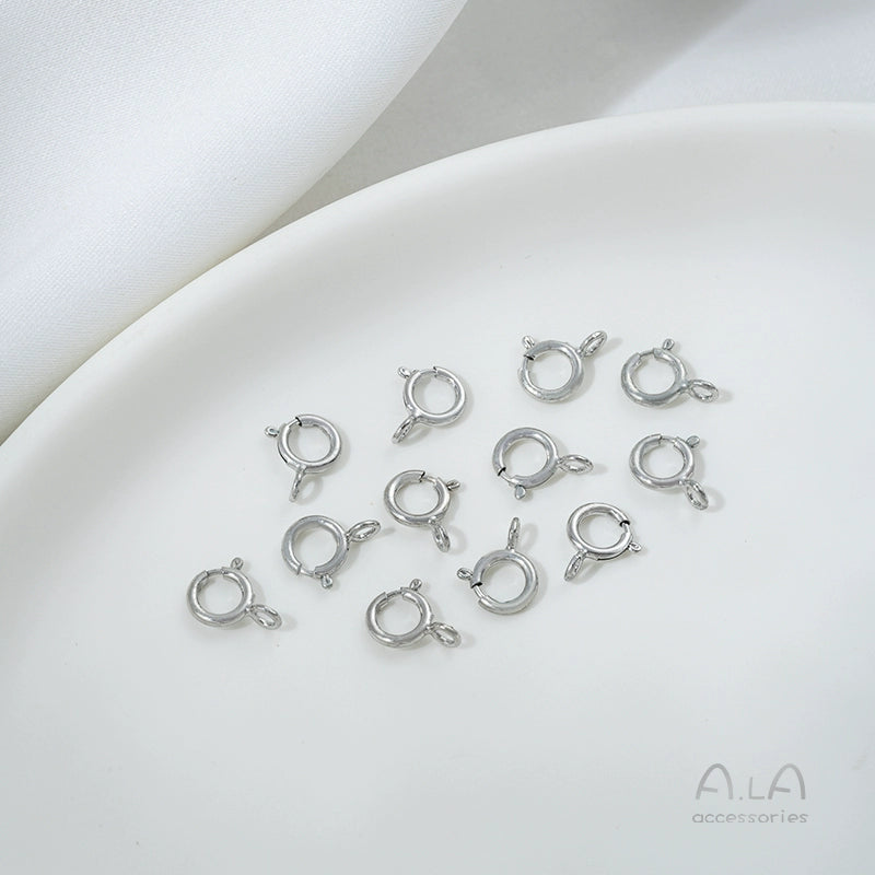 14K gold-plated 18K real gold spring buckle necklace bracelet ending lobster connection buckle DIY handmade material accessories