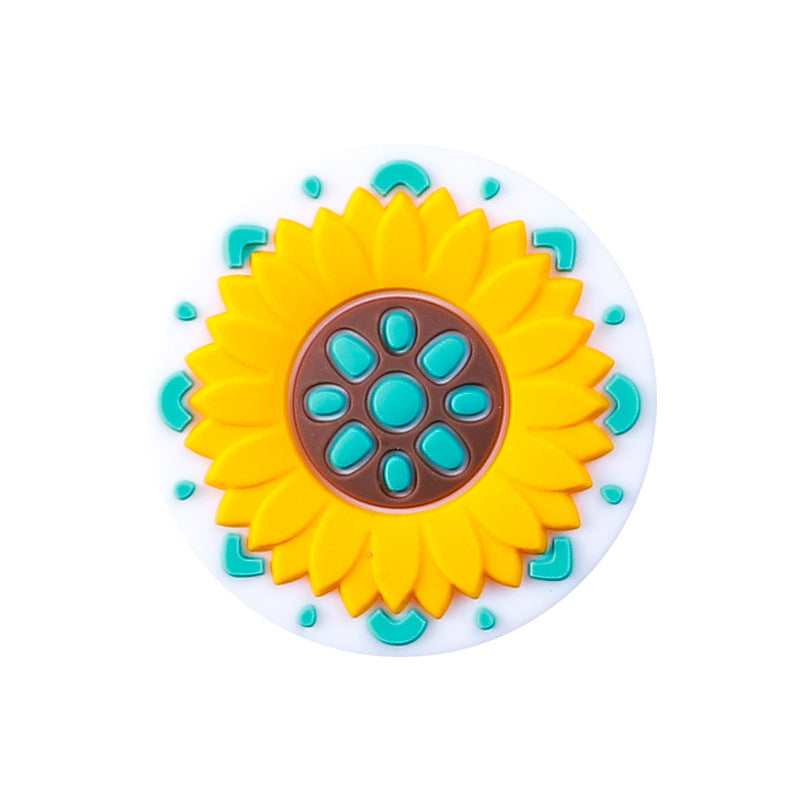 DIY Sunflower dwarf silicone focal bead