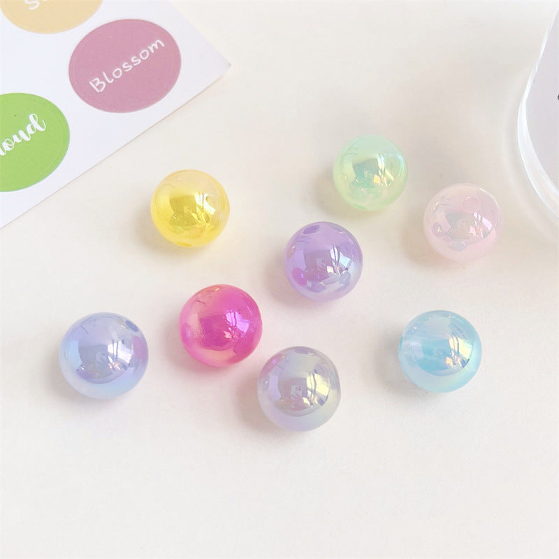 Colorful Jelly Style Round Beads – Acrylic, 12mm & 16mm, 30pcs Candy Color Mix