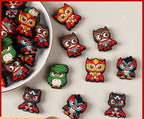 Action figure owl silicone focal bead