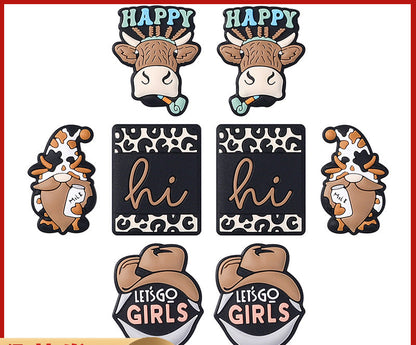 DIY Silly cow silicone focal bead