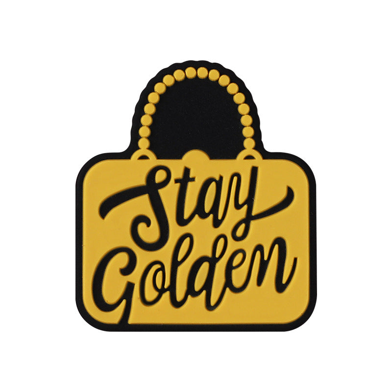 Inscription silicone focal beads