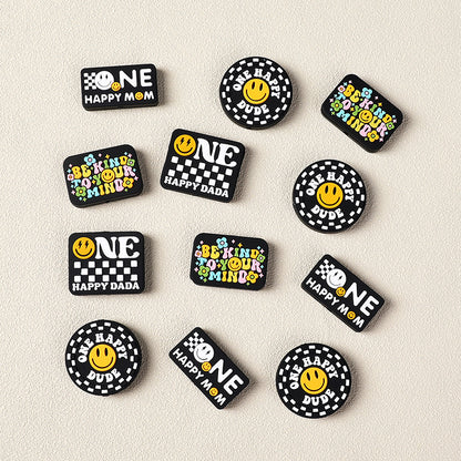 HAPPY SMILE SILICONE FOCAL BEAD