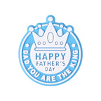 Father's day themed silicone focal beads