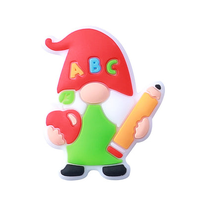 Cartoon gnome graduation series silicone focal beads