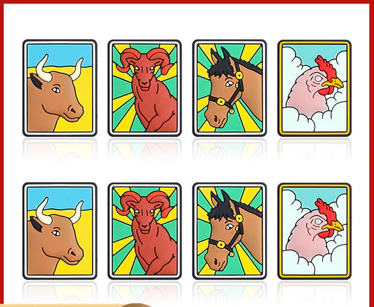 Tarot card themed silicone focal bead