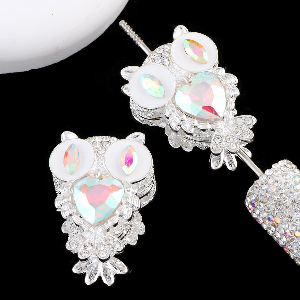 Heavy-Duty Double-Sided Owl Alloy Charm