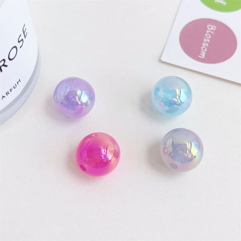 Colorful Jelly Style Round Beads – Acrylic, 12mm & 16mm, 30pcs Candy Color Mix