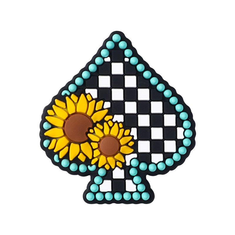 DIY Daisy heart, highland cow silicone focal bead