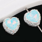 2mm Hole Silver Mocha Alloy Beads for Pen Making (Oval/Heart Shape)