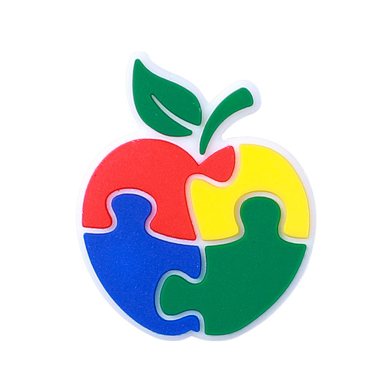 DIY Autism awareness silicone focal beads