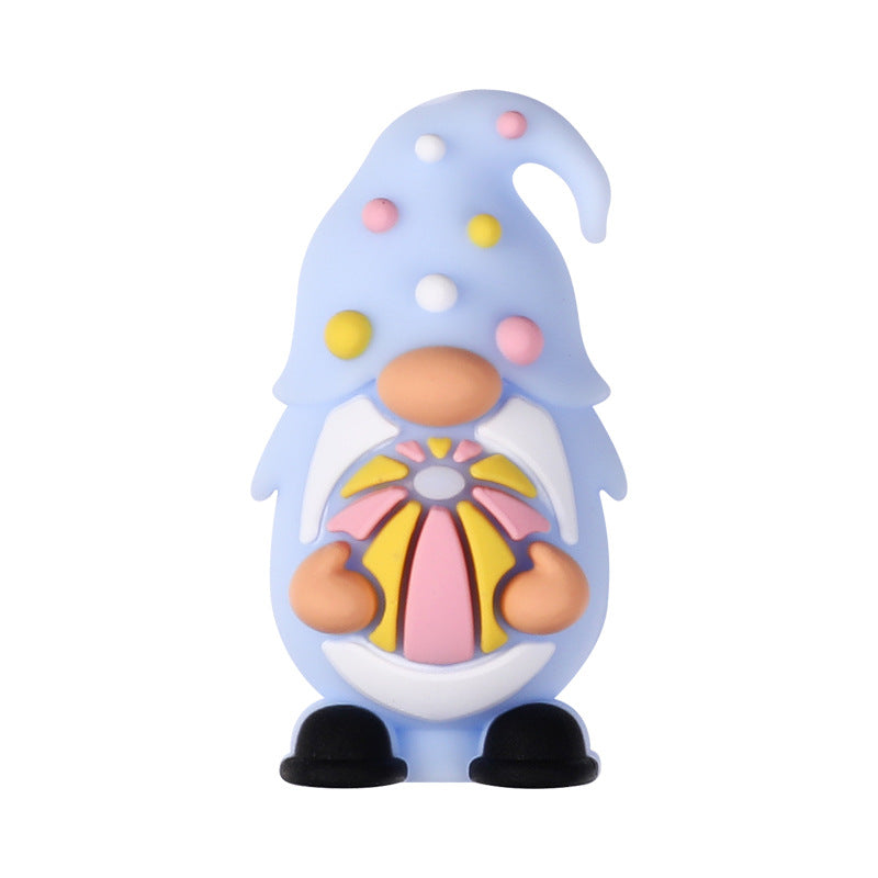 Summer 3D Cartoon Gnome silicone bead