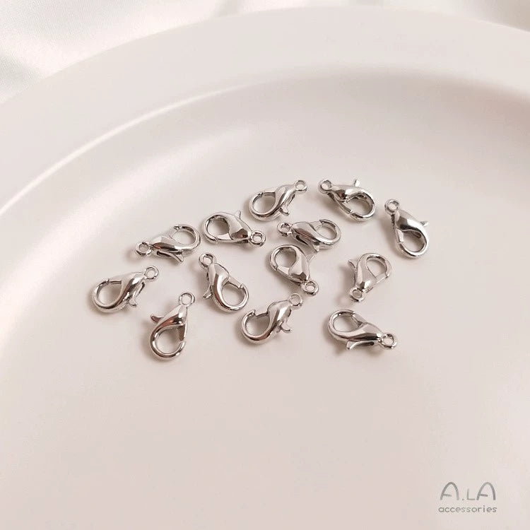 14K gold-plated 18K real gold spring buckle necklace bracelet ending lobster connection buckle DIY handmade material accessories