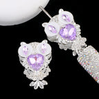 Heavy-Duty Double-Sided Owl Alloy Charm