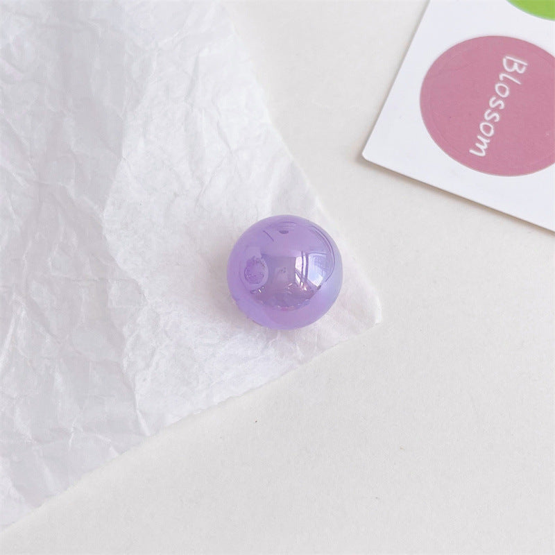 Colorful Jelly Style Round Beads – Acrylic, 12mm & 16mm, 30pcs Candy Color Mix