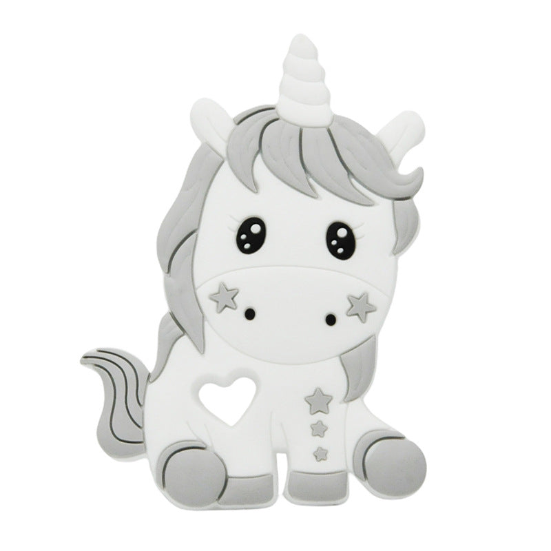 Baby cartoon highland cow, bear, unicorn, panda, dinosaur silicone focal bead