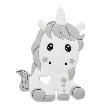 Baby cartoon highland cow, bear, unicorn, panda, dinosaur silicone focal bead