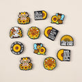 Cartoon Sunflower bee, cow silicone focal bead