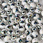 16mm NFL Football Team Beads – Double-Sided Acrylic Round Beads for Game Day Jewelry & Crafts