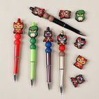 Action figure owl silicone focal bead