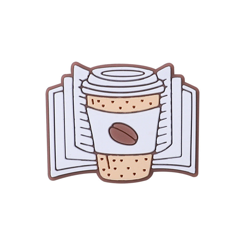 Coffee gum silicone focal beads