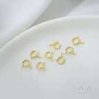 14K gold-plated 18K real gold spring buckle necklace bracelet ending lobster connection buckle DIY handmade material accessories