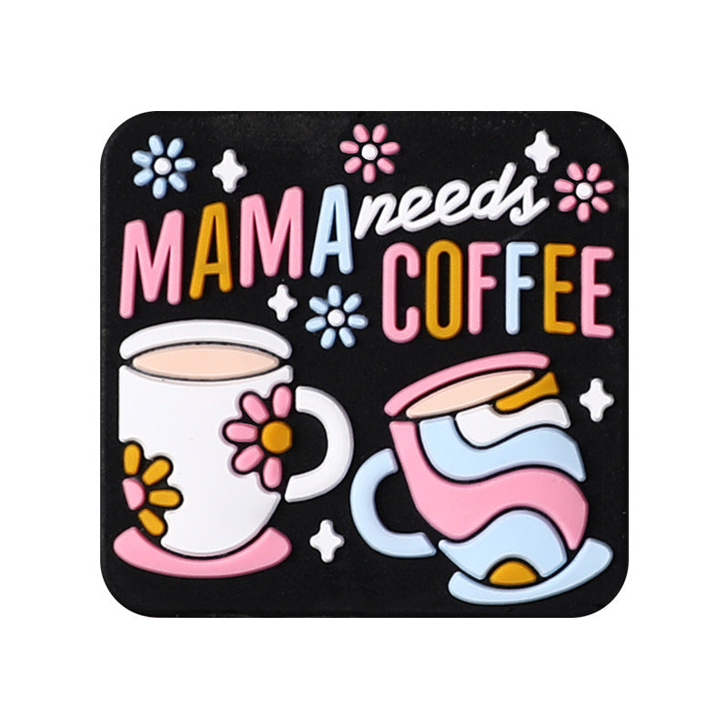 MAMA themed silicone focal beads