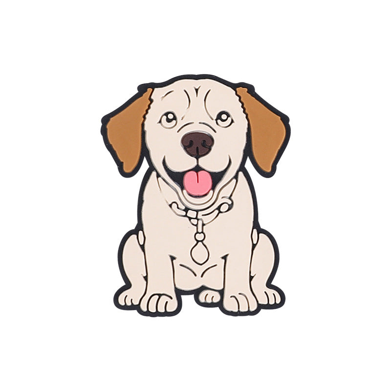 Dog shaped silicone focal bead