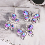 Kimhatter Heavy-Duty Alloy Sparkling Butterfly Rhinestone Bead