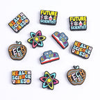 English letter inspirational silicone focal beads