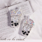 ouble-Sided Milk Tea Alloy Beads with Straight Hole