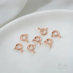 14K gold-plated 18K real gold spring buckle necklace bracelet ending lobster connection buckle DIY handmade material accessories