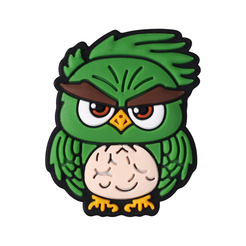 Action figure owl silicone focal bead