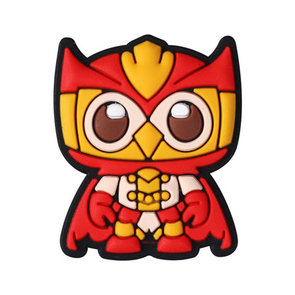 Action figure owl silicone focal bead