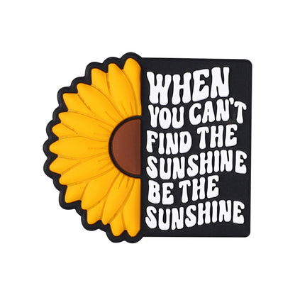 Cartoon Sunflower bee, cow silicone focal bead