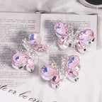 Kimhatter Heavy-Duty Alloy Sparkling Butterfly Rhinestone Bead