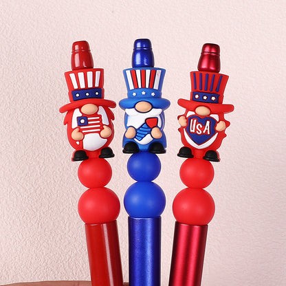 USA Independence day - 3D gnome silicone bead