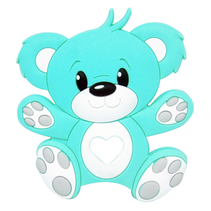 Baby cartoon highland cow, bear, unicorn, panda, dinosaur silicone focal bead