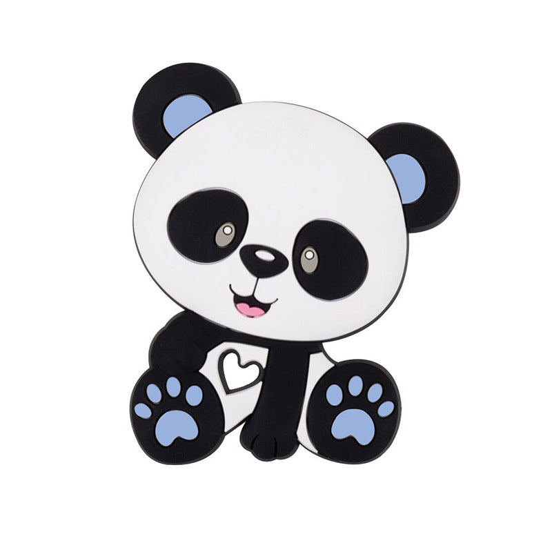 Baby cartoon highland cow, bear, unicorn, panda, dinosaur silicone focal bead