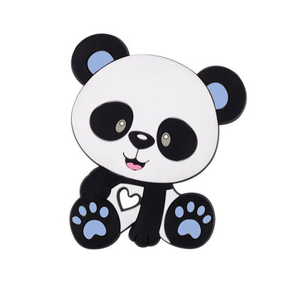 Baby cartoon highland cow, bear, unicorn, panda, dinosaur silicone focal bead