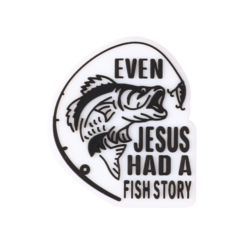 Fishing themed silicone focal beads