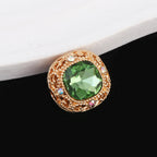 Kimhatter Silver Small Square Rhinestone Alloy Diamond Ball Bead
