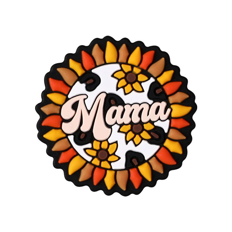 MAMA themed silicone focal beads