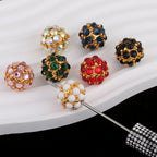 Colored Crystal Glass Alloy Beads with Straight Hole