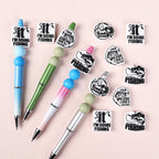 Fishing themed silicone focal beads