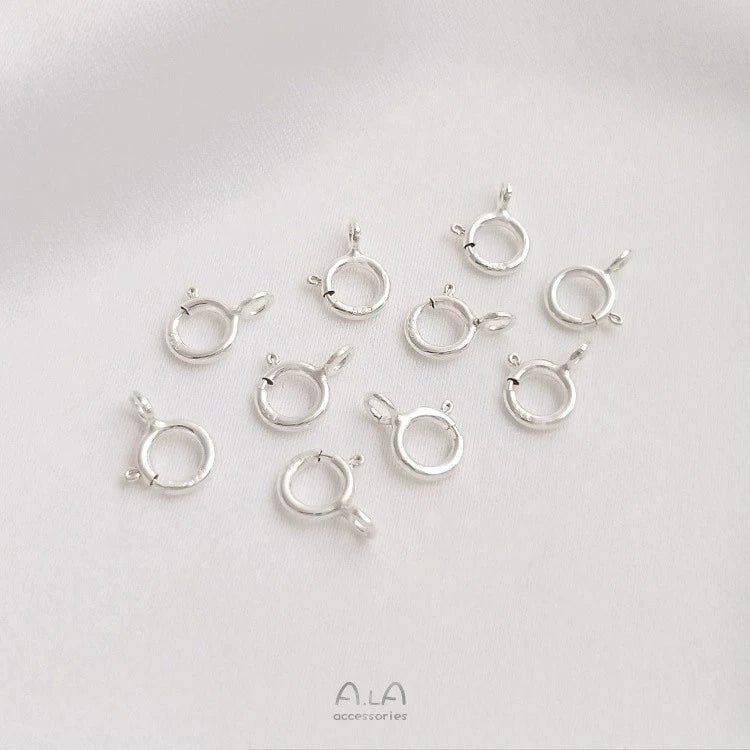 14K gold-plated 18K real gold spring buckle necklace bracelet ending lobster connection buckle DIY handmade material accessories