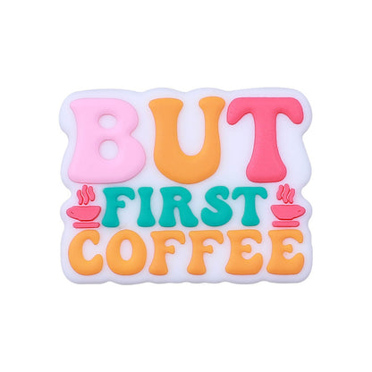 DIY Coffee letter silicone focal bead